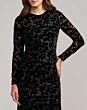 Mac Duggal 69323 Black Floral Illusion Long Sleeve Dress