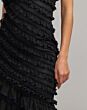 Mac Duggal 8383 Black One Shoulder Ruffle Dress