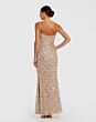 Mac Duggal 94184 Spaghetti Strap Scoop Neck Silver Dress