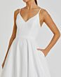 Mac Duggal 9948855P Black Spaghetti Strap with Pocket Dress