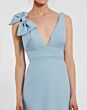 Mac Duggal 9949454P Powder Blue Sleeveless V-Neckline Dress