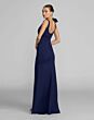 Mac Duggal 9949964P Sleeveless Scoop Back Navy Blue Dress