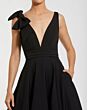 Mac Duggal 9949972P Black Plunging V-Neckline with Pocket Dress