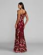 Mac Duggal 9968606P Floral One Shoulder Fitted Dress