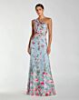 Mac Duggal 9968606P Floral One Shoulder Fitted Dress