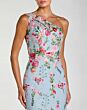 Mac Duggal 9968606P Floral One Shoulder Fitted Dress