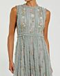 Mac Duggal 999360P Sage Multicolor Jewel Neckline A-Line Dress