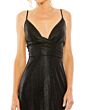 Mac Duggal 26408 Plunging Neckline Metallic Dress