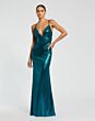 Mac Duggal 26408 Plunging Neckline Metallic Dress