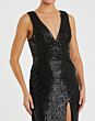 Mac Duggal 26598 Wrap Waist Sequin Dress