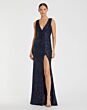 Mac Duggal 26598 Wrap Waist Sequin Dress