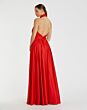 Mac Duggal 49333 Halter Neckline High Slit Dress