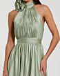 Mac Duggal 49333 Halter Neckline High Slit Dress
