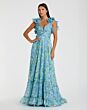 Mac Duggal 67803 Ruffle Top Floral Dress