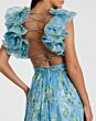 Mac Duggal 67803 Ruffle Top Floral Dress