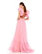 Mac Duggal 67911 Ruffle Strap Lace-Up Dress