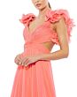 Mac Duggal 67911 Ruffle Strap Lace-Up Dress