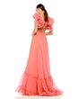 Mac Duggal 67911 Ruffle Strap Lace-Up Dress