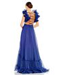 Mac Duggal 67911 Ruffle Strap Lace-Up Dress