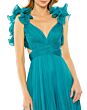 Mac Duggal 67911 Ruffle Strap Lace-Up Dress