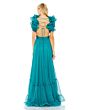 Mac Duggal 67911 Ruffle Strap Lace-Up Dress