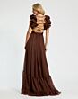 Mac Duggal 67911 Ruffle Strap Lace-Up Dress