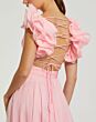 Mac Duggal 67911 Ruffle Strap Lace-Up Dress