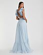 Mac Duggal 67911 Ruffle Strap Lace-Up Dress