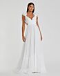 Mac Duggal 67911 Ruffle Strap Lace-Up Dress