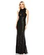 Ieena for Mac Duggal 11280 High Neck Sequin Dress