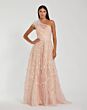 Mac Duggal 20389 Feather Shoulder Embroidered Dress