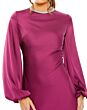 Ieena for Mac Duggal 26575 Beaded Neck Bishop Sleeves Dress