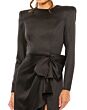 Ieena for Mac Duggal 26676 Slit Skirt Long Sleeve Dress