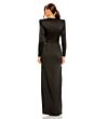 Ieena for Mac Duggal 26676 Slit Skirt Long Sleeve Dress