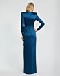 Ieena for Mac Duggal 26676 Slit Skirt Long Sleeve Dress