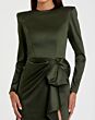 Ieena for Mac Duggal 26676 Slit Skirt Long Sleeve Dress