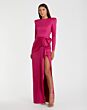 Ieena for Mac Duggal 26676 Slit Skirt Long Sleeve Dress