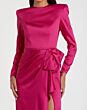 Ieena for Mac Duggal 26676 Slit Skirt Long Sleeve Dress