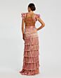 Ieena for Mac Duggal 26740 Tiered Skirt Ruffle Sleeve Dress