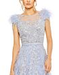 Mac Duggal 20520 Cap Sleeve Feather Dress