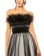 Mac Duggal 20557 Feather Neckline Strapless Dress