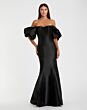 Mac Duggal 50677 Puff Sleeve Off The Shoulder Dress