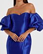 Mac Duggal 50677 Puff Sleeve Off The Shoulder Dress