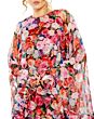 Ieena for Mac Duggal 55931 Tent Silhouette Floral Print Dress