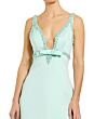 Mac Duggal 2228 Front Bow Plunging Neck Dress