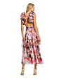 Mac Duggal 56048 Side Cutouts Floral Ruffle Dress