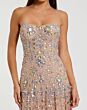 Mac Duggal 10100 Strapless Fit And Flare Sweetheart Neck Formal Gown