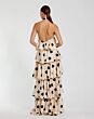 Mac Duggal 27540 Cross Halter Polka Dot Tiered Dress