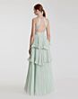 Mac Duggal 49835 Halter Neck Tiered Skirt Cutout Prom Gown