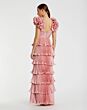 Mac Duggal 49983 Ruffle Sleeve V-Neck Tiered Skirt Formal Dress
